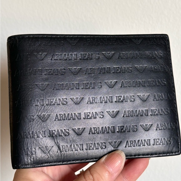 Armani jeans leather wallet unisex - Picture 3 of 14
